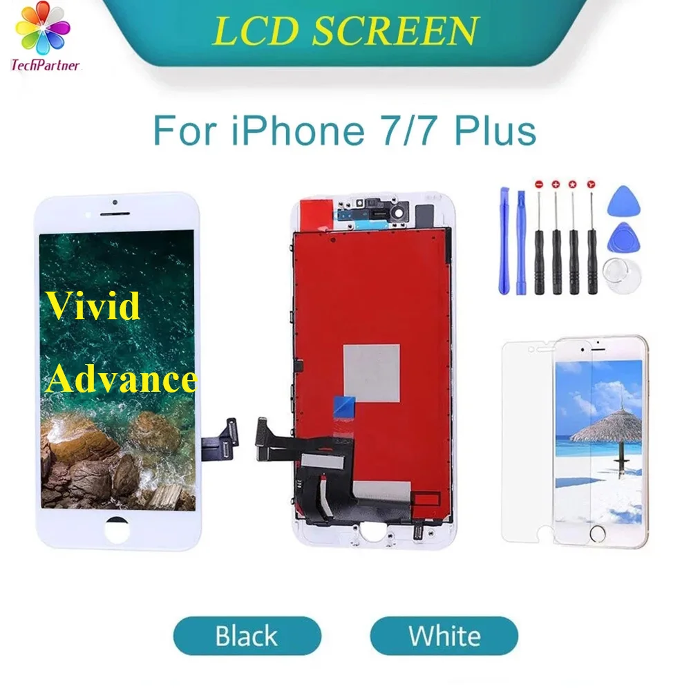 Vivid Advance LCD Display For iPhone 7 Plus 3D Touch Screen Replacement Pantalla For iPhone 7 Digitizer Assembly Black and White
Vivid Advance LCD Display For iPhone 7 Plus 3D Touch Screen Replacement Pantalla For iPhone 7 Digitizer Assembly Black and White