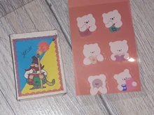 Mohamm-pegatina decorativa de PVC para Colegio estacionario tela creativa, oso de travestis, bonitos dibujos animados, serie, suministros, 1 Uds.
