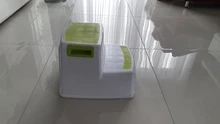 Taburete de plástico antideslizante para niños, escalera de 2 escalones de 280 libras, para baño, pies antideslizantes, nuevo
