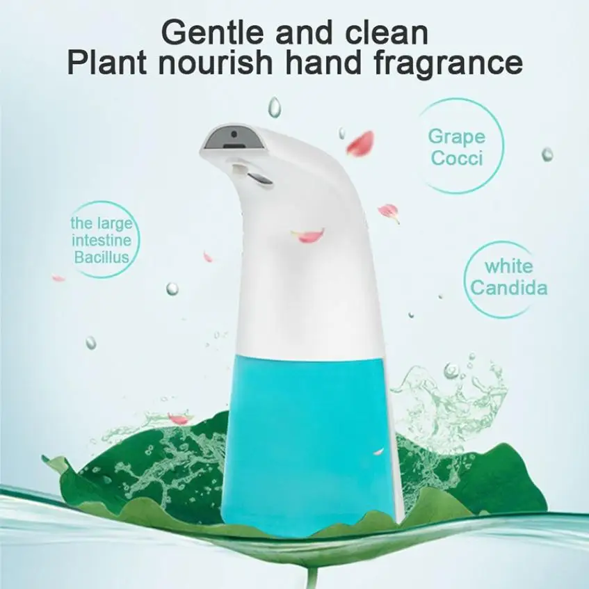 

250ML Touchless Infrared Sensor Automatic Smart Foam Soap Dispenser for Home Bathroom Kitchen Hand Washer Soap Dispenser
