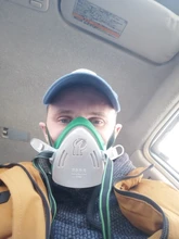 Máscara profesional de seguridad para el trabajo, respirador a prueba de polvo, de goma, para constructor, carpintero, protección diaria antiniebla