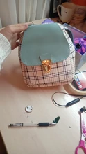 Vento Marea-Mini mochila cruzada para chica adolescente, bolso de hombro a cuadros para teléfono, estilo coreano, nueva moda