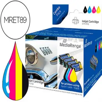 Ink-jet mediarange compatible epson t0891/t0894 multipack of 5 pcs Black (2) /Yellow/cyan/magenta 151108-MRET89
Ink-jet mediarange compatible epson t0891/t0894 multipack of 5 pcs Black (2) /Yellow/cyan/magenta 151108-MRET89