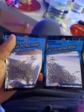 Rompin 100 Uds 000-5 # Pesca bien enganchado broche de presión de acero inoxidable 304 de Pesca barril giratoria atraer conector accesorios de Pesca