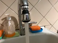 Metrycomercial-grifo giratorio de 360 grados, punta de filtro de agua, grifo de burbujeo, antisalpicaduras, suministros de cocina