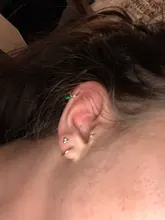 ROXI-Pendientes minimalistas de plata de ley 925, pendientes de botón, bola, delicado, diminuto, pendientes pequeños, de hélice, para cartílago, piercing, 3