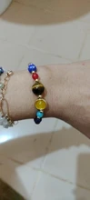 Pulsera ajustable con sistema Solar de piedra Natural, pulsera con cuentas de galaxia del universo, ocho planetas, regalo para novia