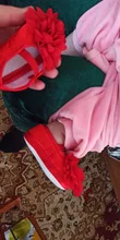 Los nuevos niños niño chico lindo bebé niña Flor de Gasa Zapatos recién nacido zapatos de bebé suave de algodón Anti-Slip primeros zapatos de andar