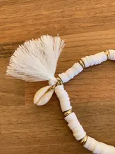 Tobillera Bohemian con borlas Multicolor para mujer, joyería con cuentas acrílicas, cadena elástica para tobillo, cadena para pierna