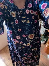 Maxi-Dress Floral-Robe Casual-Tunic Half-Sleeve Vintage Plus-Size Womens Summer Vestidos