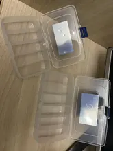 Caja de almacenamiento de joyas IC, 1 Uds., tornillos de plástico, organizador artesanal, contenedor de piezas pequeñas