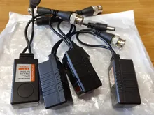 Fuente de alimentación de vídeo pasivo, transceptor de Audio Balun para cámara CCTV, BNC a RJ45, 1 par