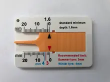 Suministros de herramientas de medida, medidor de 0-20mm, indicador metalúrgico para llanta de coche automática, depthómetro, medidor de profundidad, Página de motocicleta