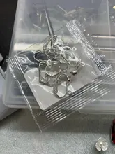 Accesorios de aretes con Clip para oreja de tornillo, convertidor de oreja no perforada con Base de cabujón de bucle, bisel en blanco, apto para pendientes, fabricación de joyas DIY