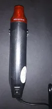 Pistola de calor de 220V, herramienta eléctrica de aire caliente de 300W con soporte para asiento retráctil, bricolaje, 1 ud.