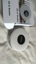 Alarma de humo 2 en 1, Detector de monóxido de carbono de Co, Sensor de advertencia de voz, protección de seguridad para el hogar, Detector de alarma contra incendios