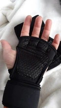 Guantes de entrenamiento para levantamiento de pesas para hombre y mujer, protector de manos para gimnasio, 1 par, para acondicionamiento físico, deportes, Body Building, agarraderas de gimnasia, novedad