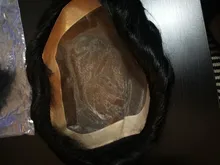 Mono de encaje con Base de Pu para hombre, tupé de reemplazo Natural, color negro Natural, Base de filamento atado a mano, 1 Uds., envío gratis