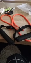 Bandas de resistencia de 5 niveles con asas, cuerda elástica para yoga, ejercicio físico, con tubos para entrenamiento de fuerza en el hogar