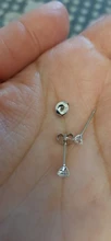 Genuino Real puro sólido 925 pendientes tipo botón de plata fina joyería negro púrpura transparente de circón cúbico mujer pendientes Bijoux regalo