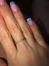 ZHOUYANG-anillos de compromiso de boda para mujer, Micro pavé de circonia cúbica, Color plata, joyería de moda de todos los tamaños R133