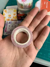 Cinta adhesiva decorativa con plantas y flores estilo japonés Kawaii, cinta adhesiva decorativa, pegatina para álbum de recortes, artículos de papelería con etiquetas