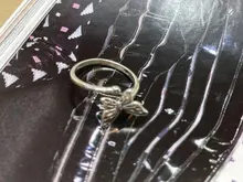 LEKANI-Anillo de Plata de Ley 925 con forma de mariposa, anillos abiertos, Estilo Vintage, Punk, con perlas de gato, joyería de boda, 2021