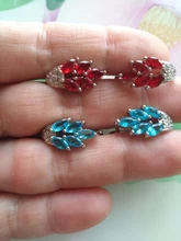 Pendientes de tuerca inusuales para mujer, joyería coreana, regalo de San Valentín, bisutería de Color rojo y plateado, pendientes de precio de fábrica, 1 par