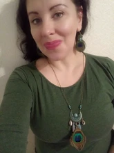 Nuevo estilo Tassel Peacock Feather Bohemio Collar largo Shell Suéter Cadena de cuero Joyería Exagerado Diseño Envío de la gota