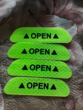 Pegatinas de advertencia de seguridad para puerta de coche, tira reflectante de apertura automática, resistente al agua, de larga distancia, luminosas, para Lada, 4 Uds.