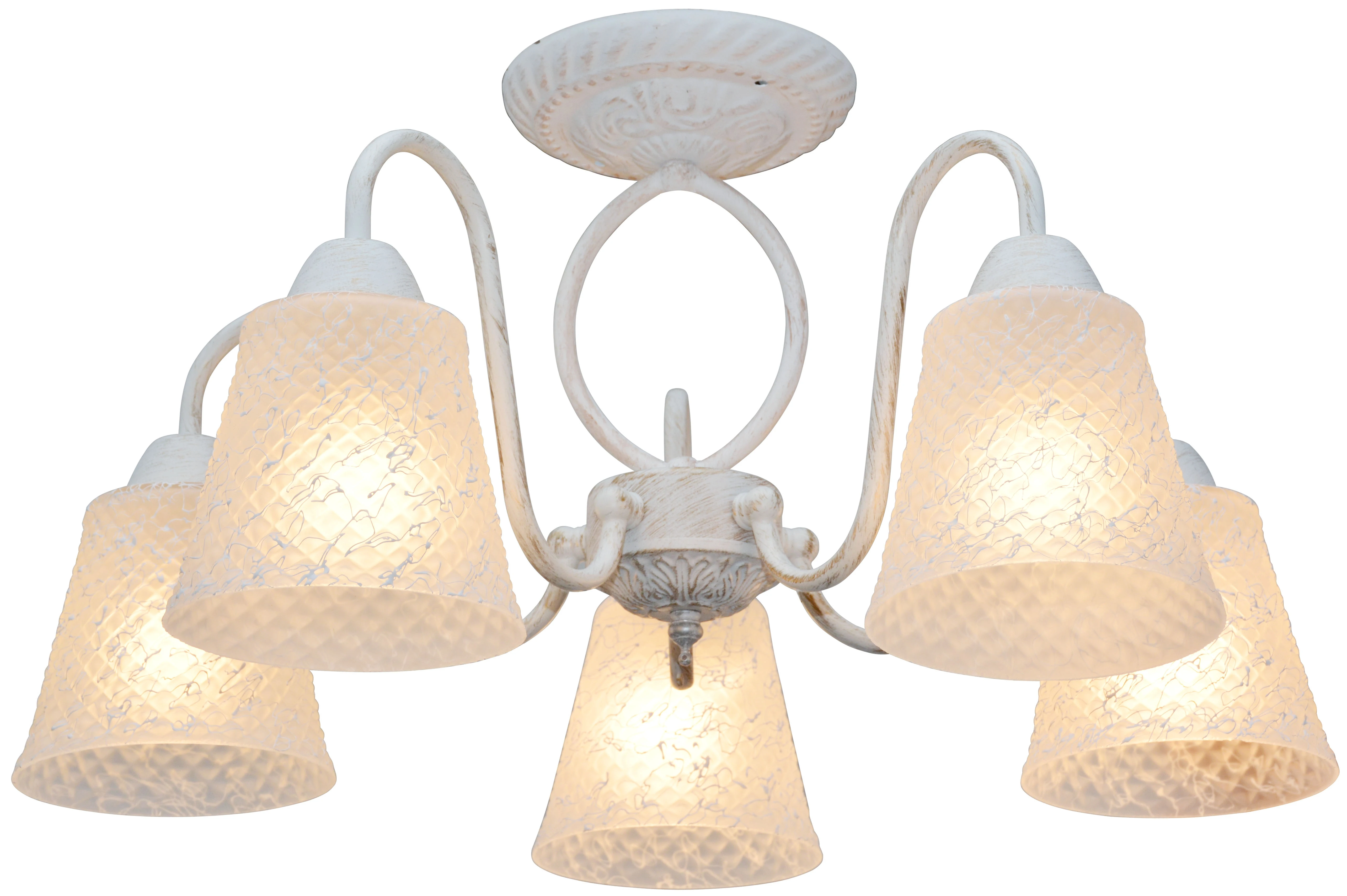 Люстра потолочная белая E14 TopLight Jaclyn TL1141-5H | Освещение