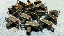 Hot 20pcs 5V 0.3A Mini Size Black SPDT Slide Switch for Small DIY Power