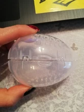 Soporte de esponja de belleza estuche de almacenamiento, maquillaje, licuadora, soporte para esponjas, vacío, cosmético, en forma de huevo, transparente, caja de secado 2020, 1 ud.