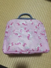 QQD-fiambrera térmica con asas para gatos, bolsa aislante para picnic, viaje, contenedor de comida portátil, desayuno, estudiante, unicornio