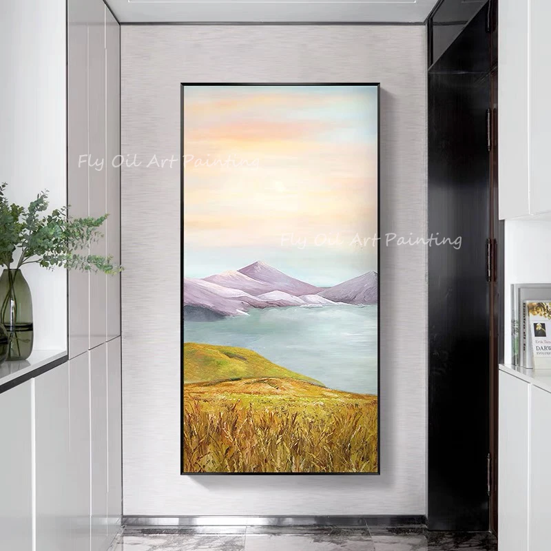 100% Handmade large size landscape picture thick scenery artwork Oil Painting Porch Aisle For Living Room
100% Handmade large size landscape picture thick scenery artwork Oil Painting Porch Aisle For Living Room