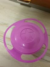 Tazón universal tipo Gyro a prueba de derrames para niños, plato giratorio infantil con diseño, práctico con rotación de 360 grados, platos de alimentación sólidos