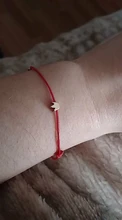 Make a Wish Crown-pulsera de tarjeta de papel tejida con corazón cruzado de cinco estrellas, pulseras de hilo rojo de la suerte ajustables, joyería para mujer