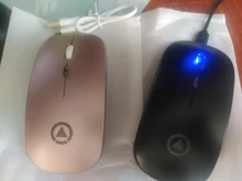 Ratón inalámbrico de 2,4 GHz ratón de ordenador jugador PC silenciosa Mause recargable ergonómico ratones LED mudo ratón de juegos para PC portátil