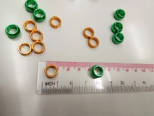 Anillo Para patas de aves de corral, de aluminio con diámetro interior de 10 Uds. De 8/10mm para identificación de aves, anillo para pie de entrenamiento de vuelo al aire libre, anillo para pata de loro