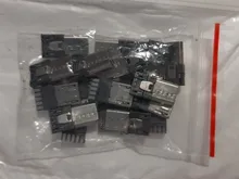 20 unids/lote de conectores USB macho de 5 pines, conector Micro USB de carcasa de plástico, enchufe trasero, terminales Sockect