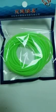 Tubo de pesca luminoso, 1 unidad, 4 metros de diámetro, 1mm, Mangas de silicona suave, aparejo de pesca, accesorios de línea de anzuelo
