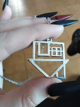 MQCHUN-collar de acero inoxidable para hombres y mujeres, banda de Rock, velo negro, collares de novias, novia, BVB Merch, Logo FOB, regalo para fanáticos