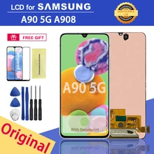 Bloc écran tactile LCD, 6.7 pouces, pour Samsung Galaxy A90 5G A908 A908F, Original=