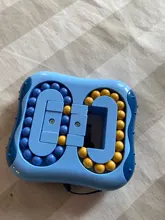 Rotación de frijoles mágicos cubo dedo Fidget juguetes para niños y adultos de alivio de estrés giro de los niños los inteligencia educativa juego