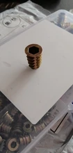 Insertos roscados tuercas, inserto de madera surtido Kit de herramientas, M4/M5/M6/M8 tornillo de muebles insertos perno sujetador (165 uds)