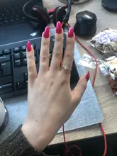 Huitan-Anillo de boda con corte cuadrado de circonia cúbica, ajuste de Color dorado, anillos de compromiso de moda para mujer, el mejor regalo de Navidad