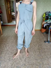 Mono con tirantes para mujer, peto holgado, monos largos, pantalones Cargo con bolsillos sólidos, ropa informal para mujer