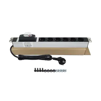 Amp Connect PDU PDU 19'' 1U 6 WAY GERMANY TYPE (DIN49440) SOCKET CIRCUIT BREAKER CONNECTED ALUMINIUM PROFILE FRAME PDU
Amp Connect PDU PDU 19'' 1U 6 WAY GERMANY TYPE (DIN49440) SOCKET CIRCUIT BREAKER CONNECTED ALUMINIUM PROFILE FRAME PDU
