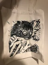 Bolso de hombro de Manga Junji Shintaro Ito Kago Weeaboo Otaku, informal, de compras, de lona, elegante