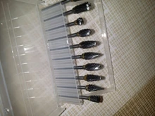 Brocas rotativas de carburo de tungsteno, juego de brocas cónicas de acero hss, 3x6mm, nuevo vástago de 1/8 pulgadas, 10 piezas